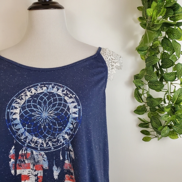 Almost Famous Dream Catcher Lace Sleeveless top - Picture 7 of 7